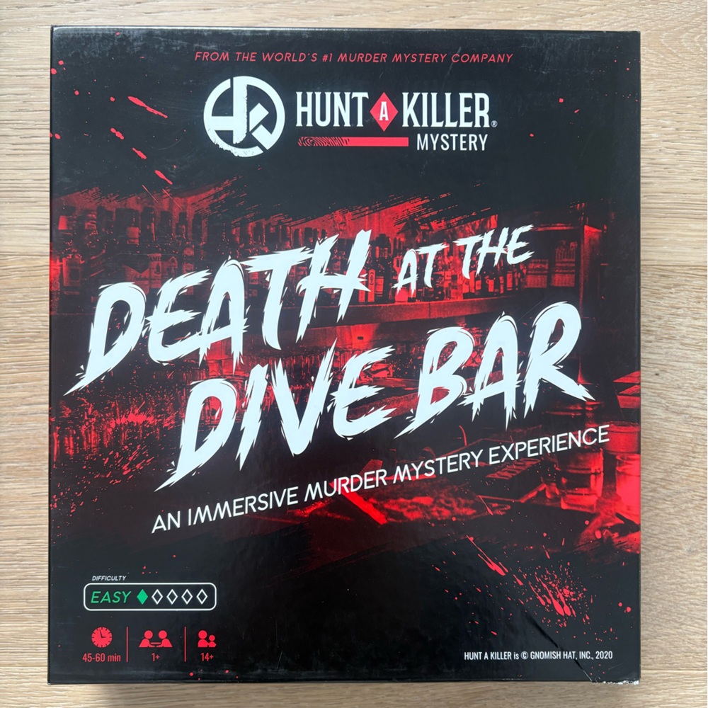 Death at the Dive Bar mystery game